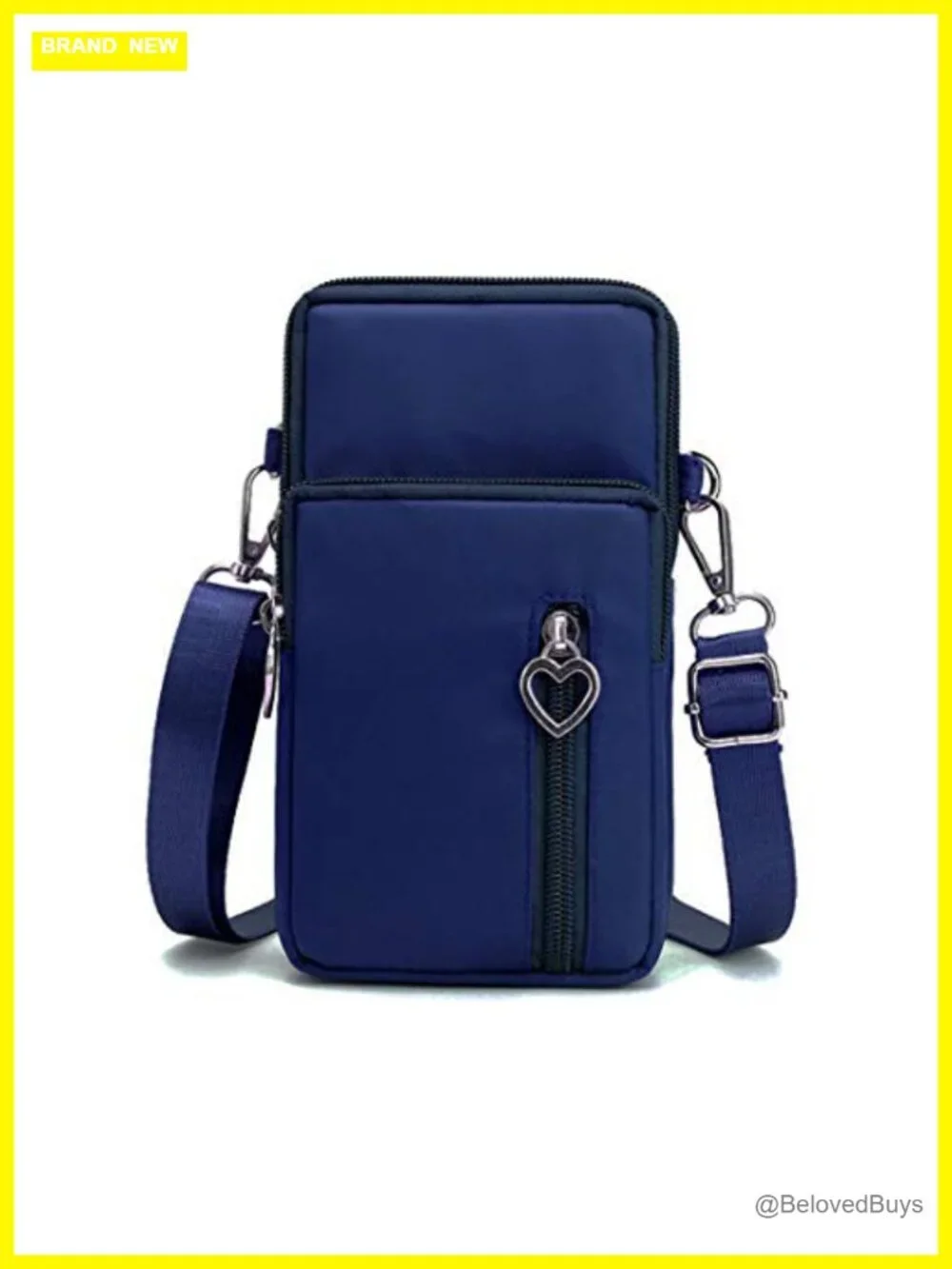 Nylon Crossbody Wallet Phone Bag with Adjustable Strap for Women